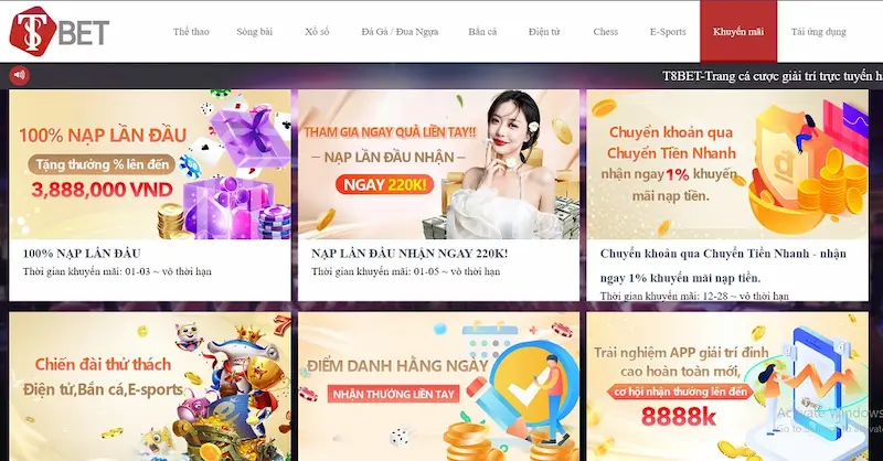 Khuyến mãi nạp tiền - Tiền thưởng ngập tràn